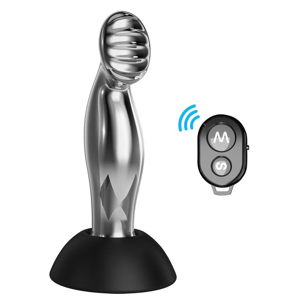 Plug Anal de Aço com 10 modos de vibração e Controle Remoto - PL092 - MimoSexy