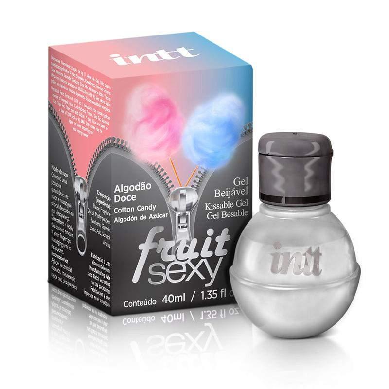 Fruit Sexy Gel Beijável Sabor Algodão Doce 40ml Intt