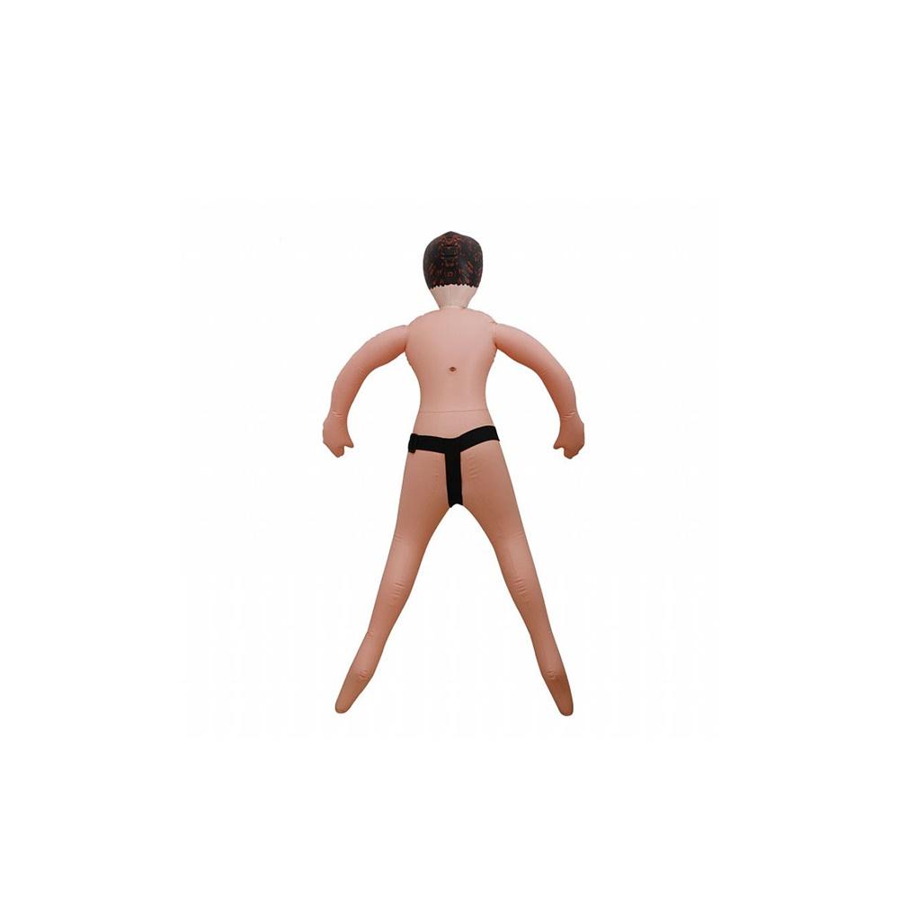 Boneco Inflável com Pênis Vibro em Silicone