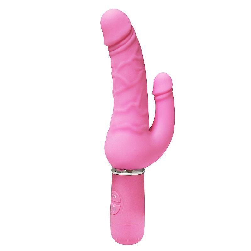 Vibrador Puro Silicone Duplo Prazer-30V - MimoSexy