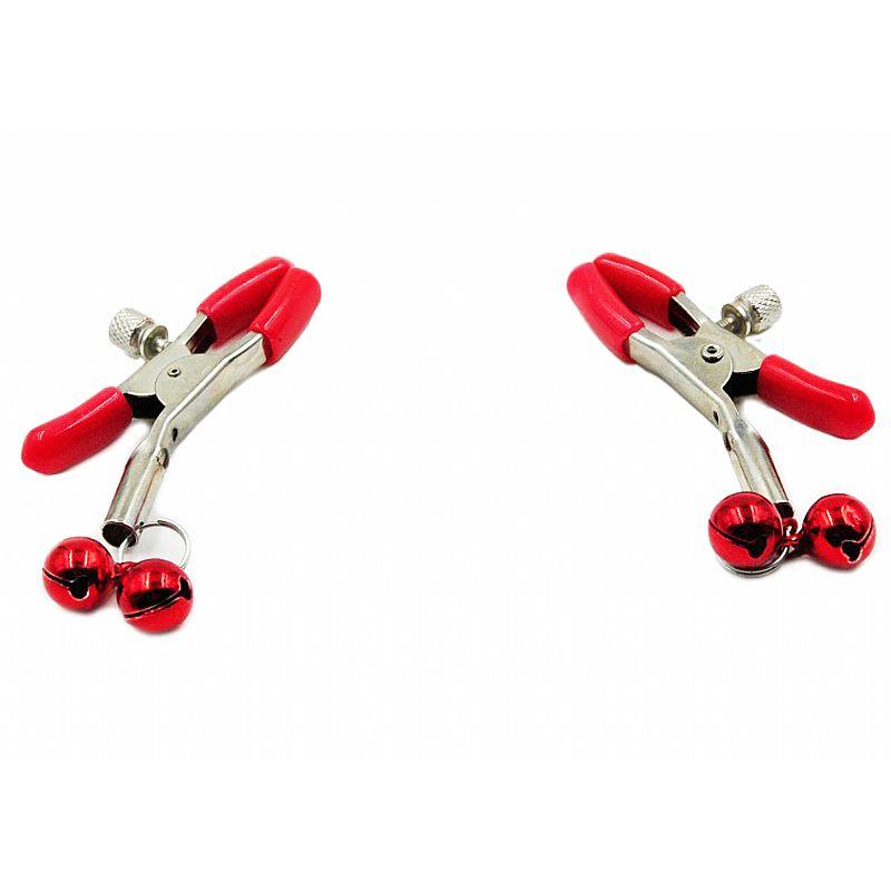 Grampos para os Seios com Adorno em Metal - Prendedor de Mamilo - SI - 5349 - MimoSexy