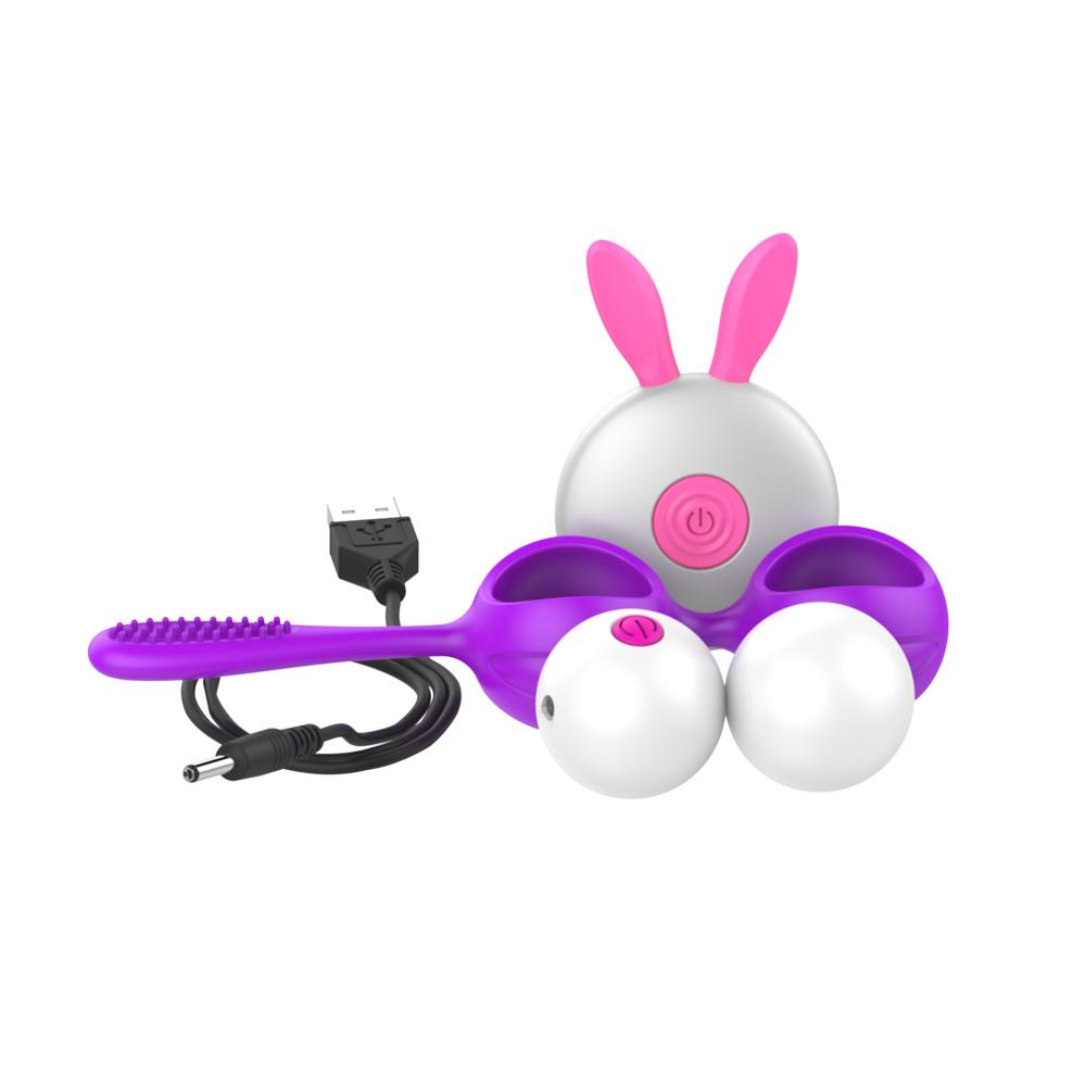 Bolas Ben-Wa com 10 vibrações para Pompoar em silicone - BL008 - MimoSexy