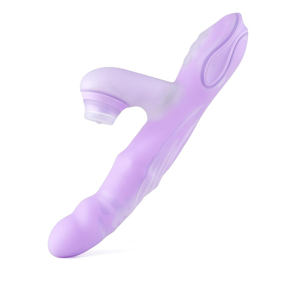 Vibrador Ponto G e Clitóris com esferas internas que se movimentam para cima e para baixo e com Movimentos Wave na ponta - DIBE