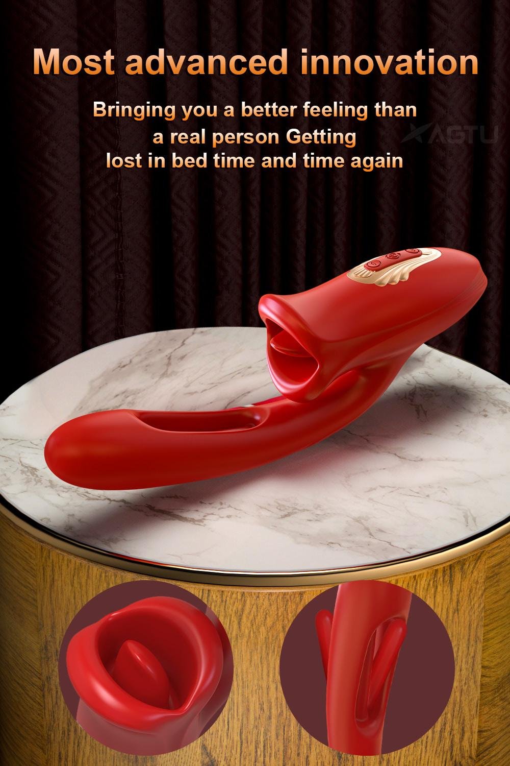 Boca mágica 3 em 1, 10 modos de vibração na Língua,10 modos de mordida e 10 modos de estimulação introdutória com vibração - YOUVIBE