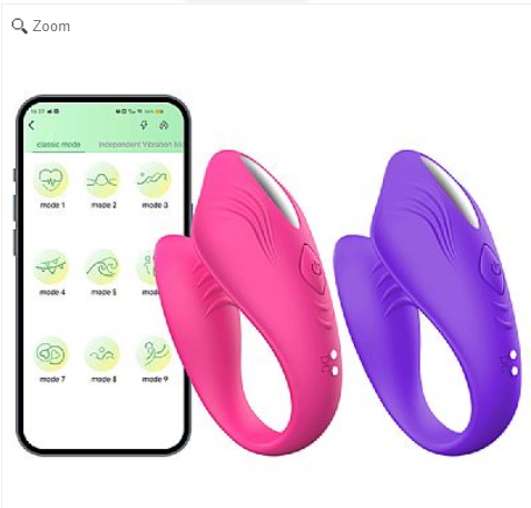 Vibrador de casal - À Longa distância - ELA - SI - APP