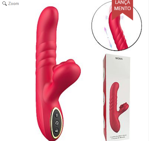 Vibrador de Ponto G e clitóris com Pulsação / Vai e vem - Mona - SI
