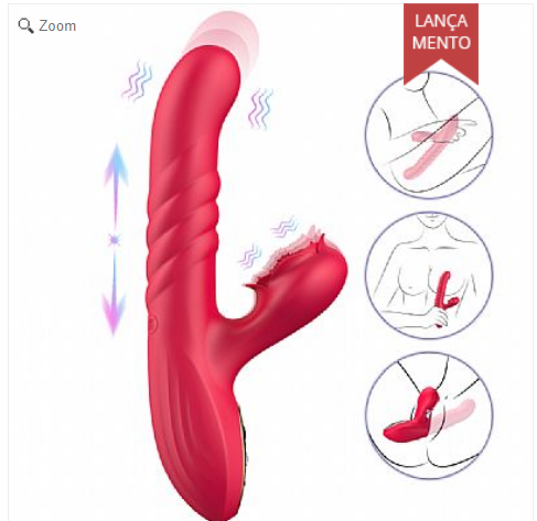 Vibrador de Ponto G e clitóris com Pulsação / Vai e vem - Mona - SI
