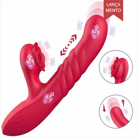 Vibrador de Ponto G e clitóris com Pulsação / Vai e vem - Mona - SI