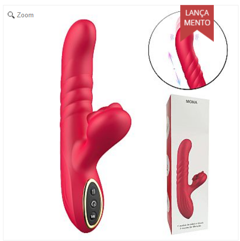 Vibrador de Ponto G e clitóris com Pulsação / Vai e vem - Mona - SI