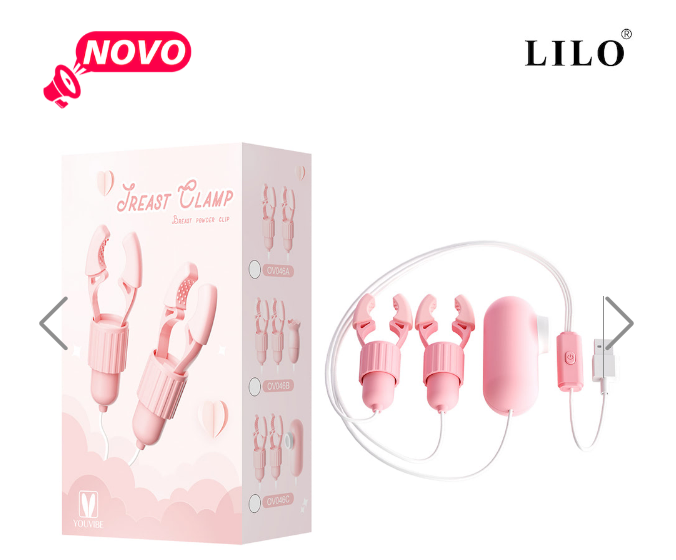 Prendedores de Mamilos de Pressão com Cápsula vibratória e Com mais um estimulador, USB - YOUVIBE