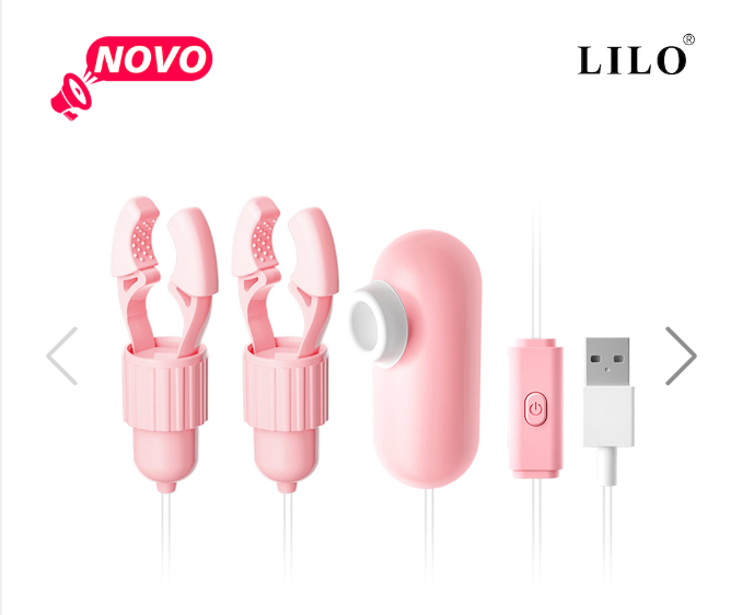 Prendedores de Mamilos de Pressão com Cápsula vibratória e Com mais um estimulador, USB - YOUVIBE