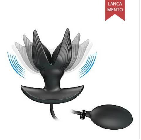 Plug Anal Inflável com Vibrador - Manson - Pretty Love