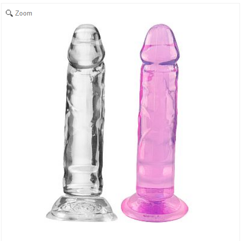  Dildo Realístico Transparente - 16,5 cm * 3,0