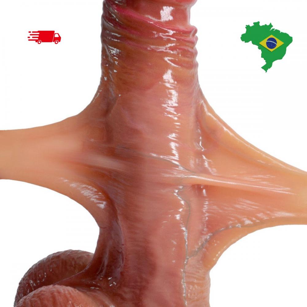 Pênis Realístico com Ventosa - Tamanho G - 22x4 cm - AIDEN - YOUVIBE