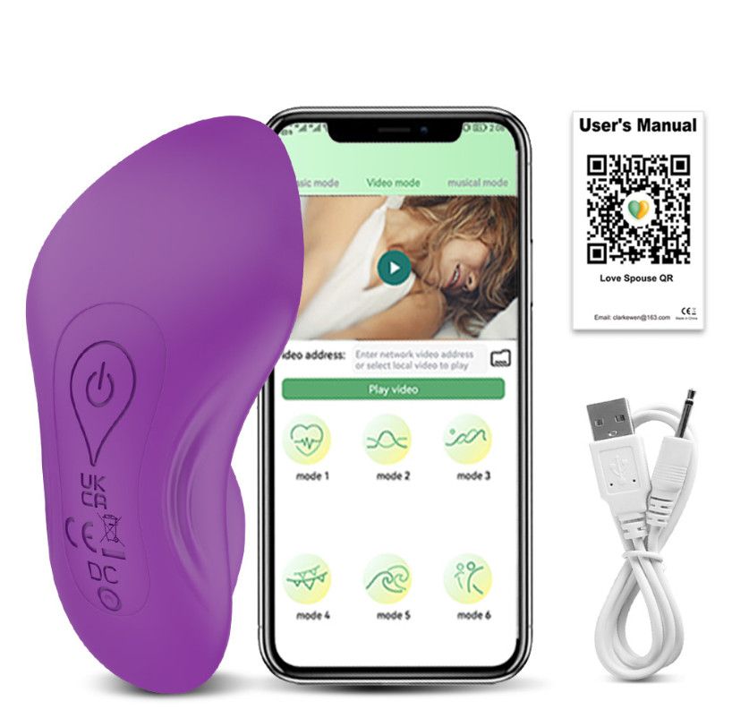 Estimulador de clitóris com formato ergonomico que se adapta a uma calcinha, possui 10 modos intensos de vibração - YOUVIBE