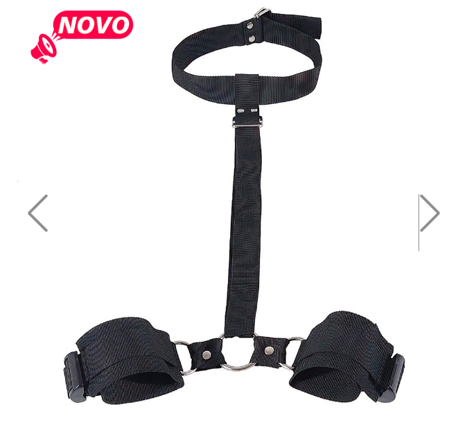 Kit Bondage Algema para Pulso e Pescoço 