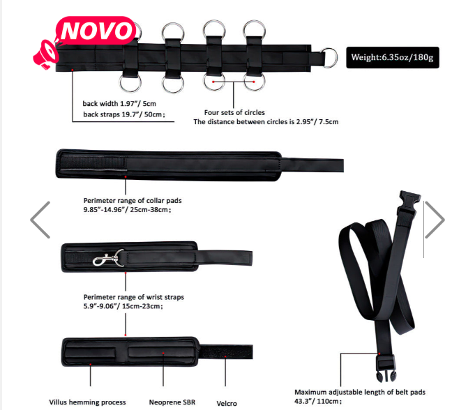  Kit de Restrição para Costas 