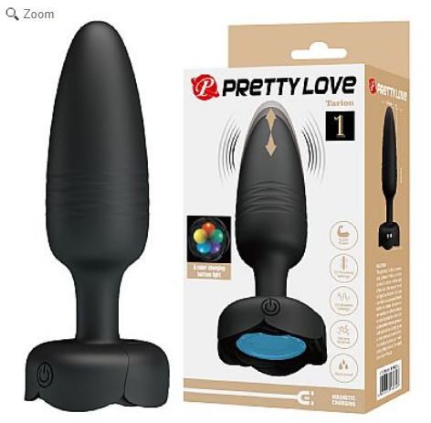  Plug Anal com Vai e vem / Luz de Led - Tarion - Pretty Love