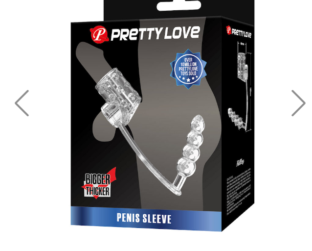 Meia capa com Plug Anal - PRETTY LOVE