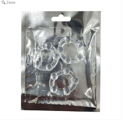  Anel Peniano - 1Kit com 3 - 3,7 cm - SI